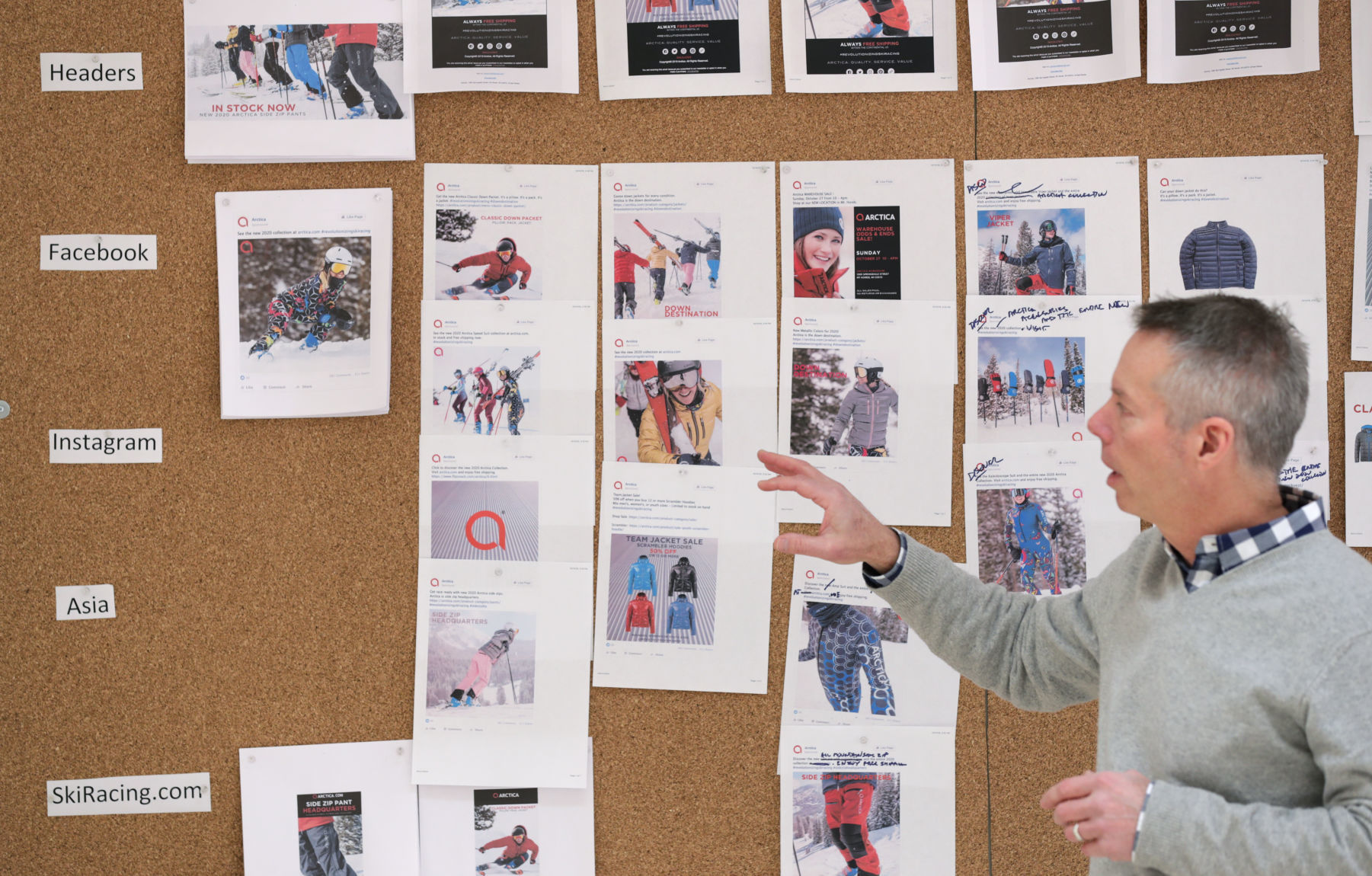 Marketing wall